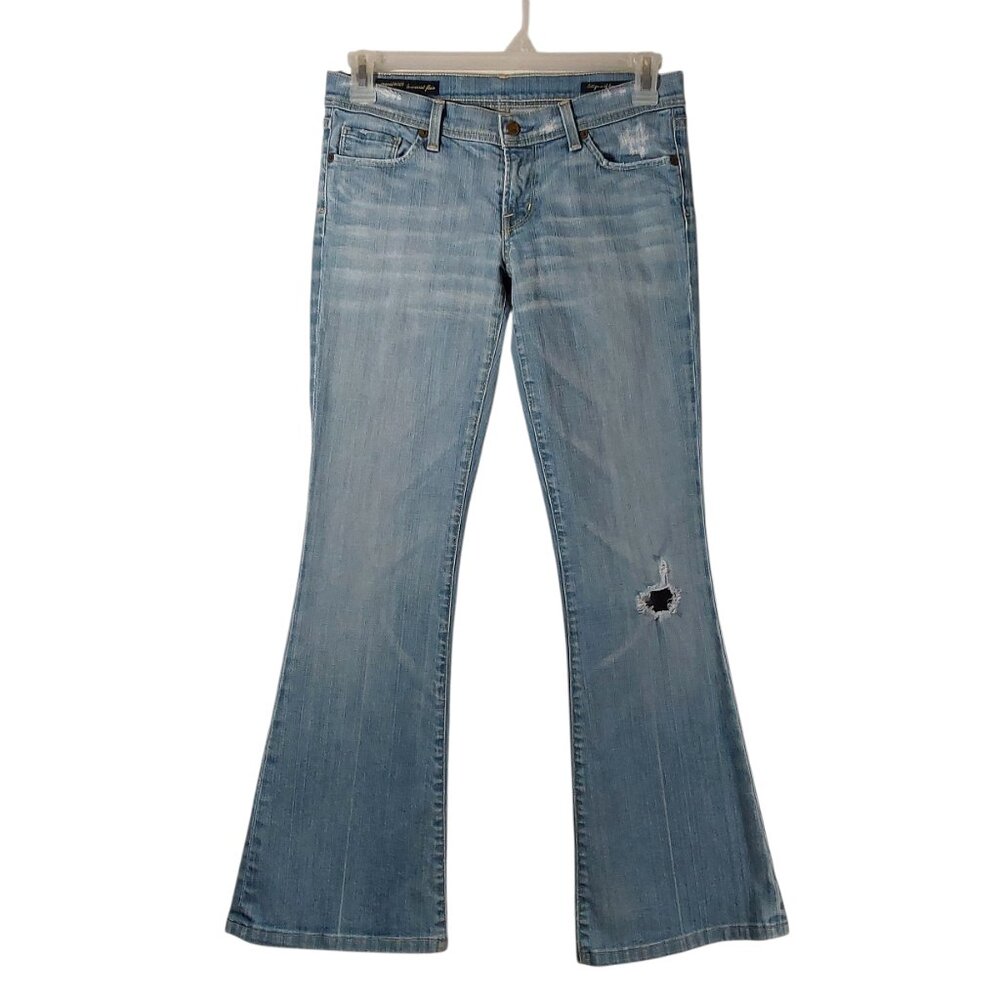 Citizens of Humanity Ingrid #002 28 x 31 Low-Waist Flare Light Wash Distressed